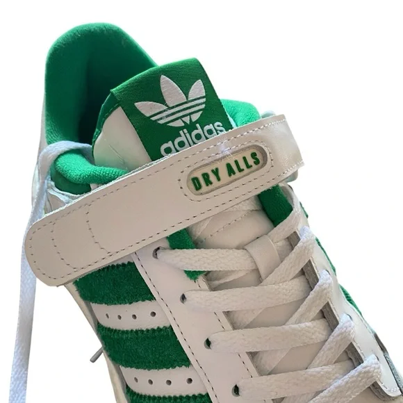 Adidas x Human Made Forum Boost Green Suede & White Low Top Sneakers - New - 10 - Picture 10 of 16